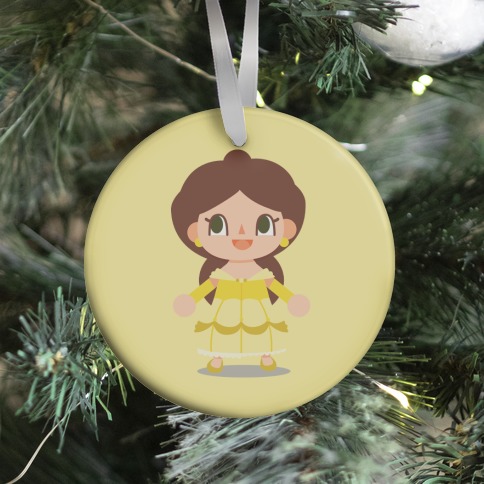 Princess Crossing Belle Parody Ball Gown Ornament