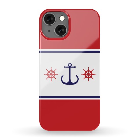 Anchor and Stripes Phone Case
