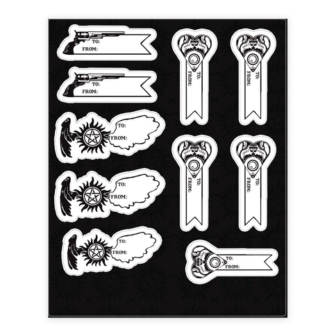 SUPERNATURAL Stickers [C] TV Show SYMBOLS ~ Vinyl Waterproof Skateboard  Decals