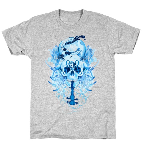 221B Watercolor Sherlock Skull T-Shirt