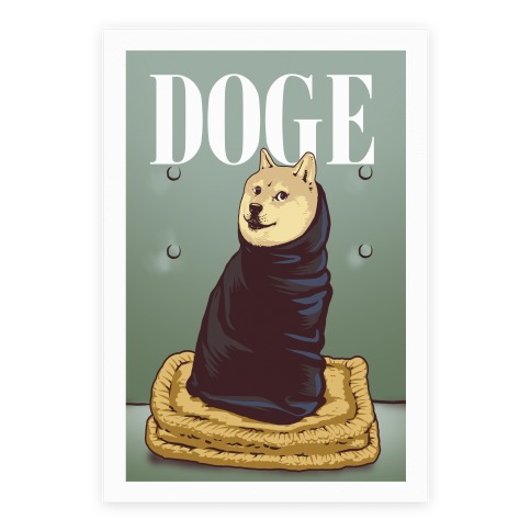 Doge (Vogue Parody Print) Poster