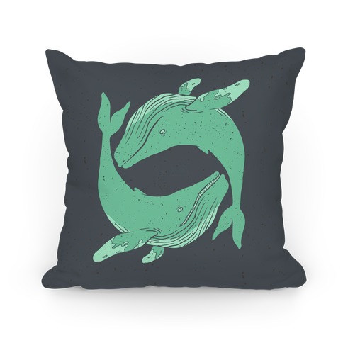 The Circle of Whales Pillow