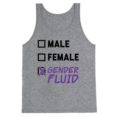 Gender Fluid Checklist Tank Top