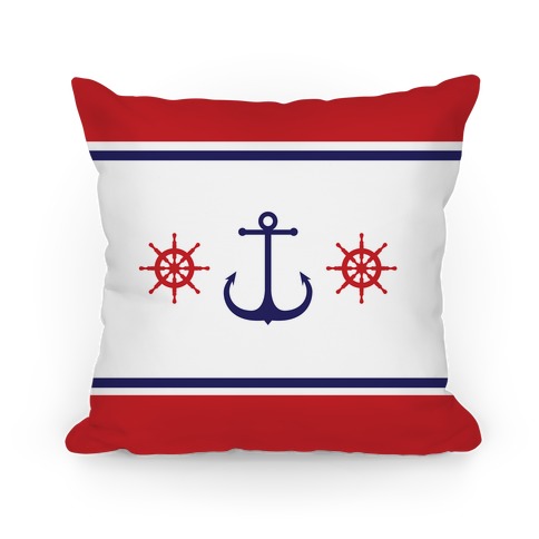 Anchor and Stripes Pillow