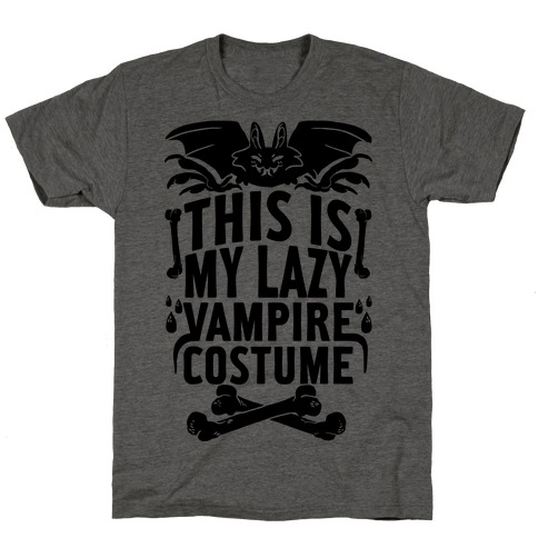 This Is My Lazy Vampire Costume T-Shirt