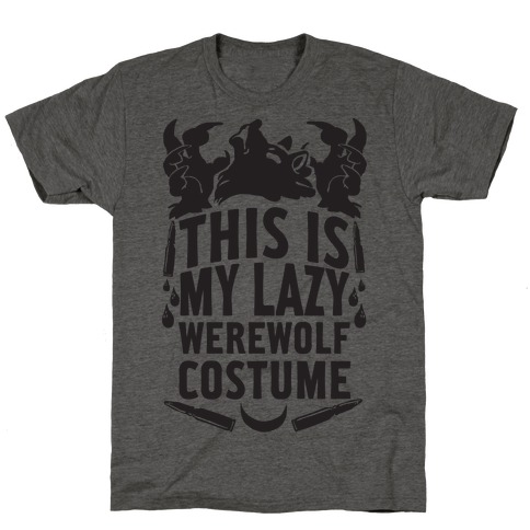 This Is My Lazy Werewolf Costume T-Shirt