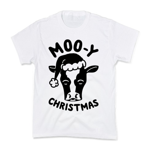 Moo-y Christmas Kids T-Shirt