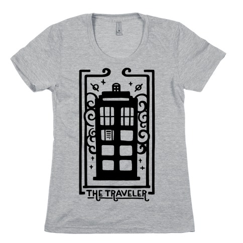 Time Traveler Tarot Womens T-Shirt