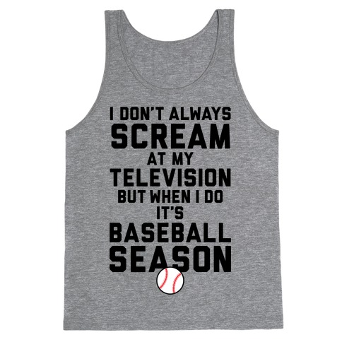 Baseball Season Tank Top