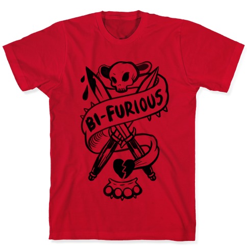 Bi-Furious T-Shirts | LookHUMAN