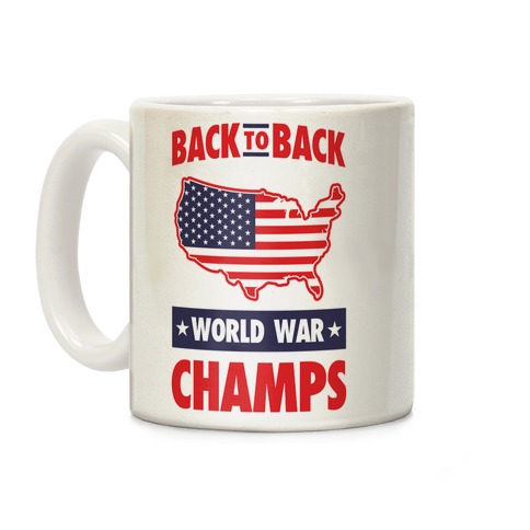 back to back world war champs mug