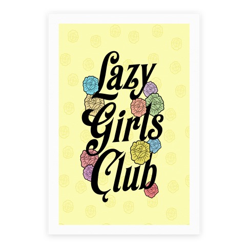 Lazy Girls Club Poster