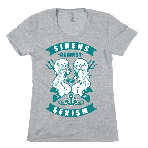 Sirens Against Sexism Womens T-Shirt