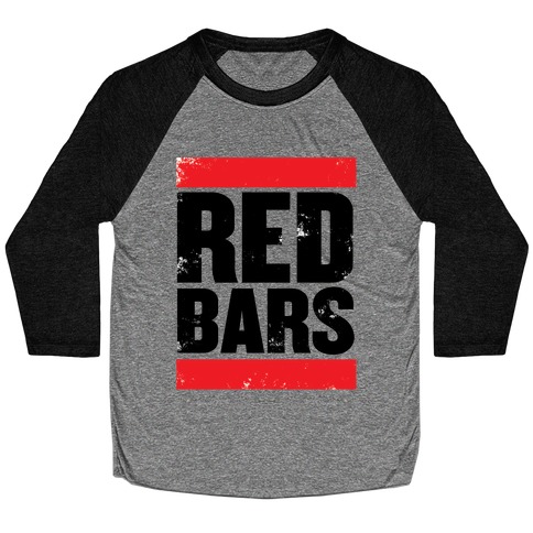 Red Bars Baseball Tee