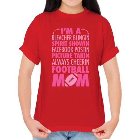 wildwindapparel.com Football Mom Just Like A Normal Mom - Unisex T-Shirt - Football Mom Shirt - Gift for Football Mom Heather Aqua / Large