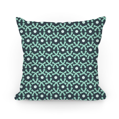 Green Crafters Stitch Pattern Pillow