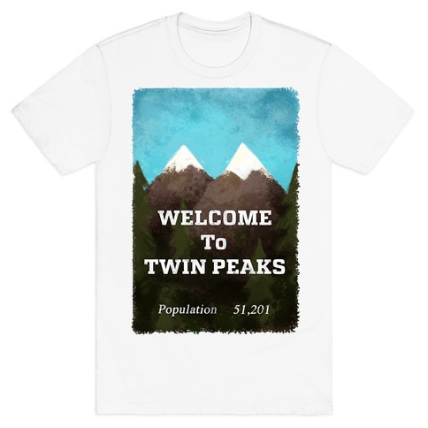 Vintage Twin Peaks Travel Sign T-Shirt