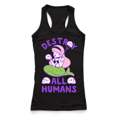 Destroy All Humans - Racerback Tank Tops - HUMAN