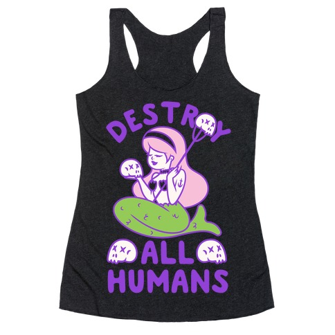 Destroy All Humans Racerback Tank Tops | LookHUMAN