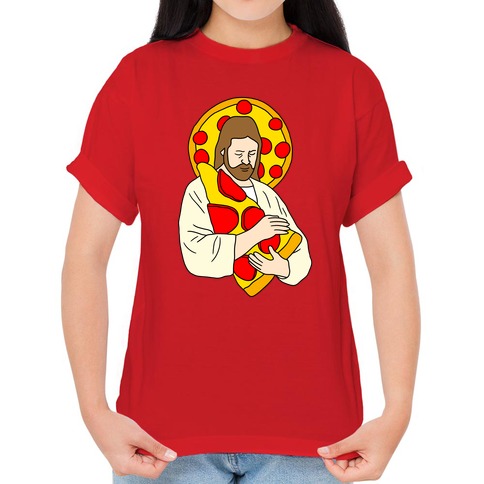 I Love Jesus And Pizza Shirt - Reallgraphics