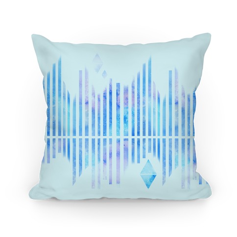 Abstract Winter Crystals Pillow