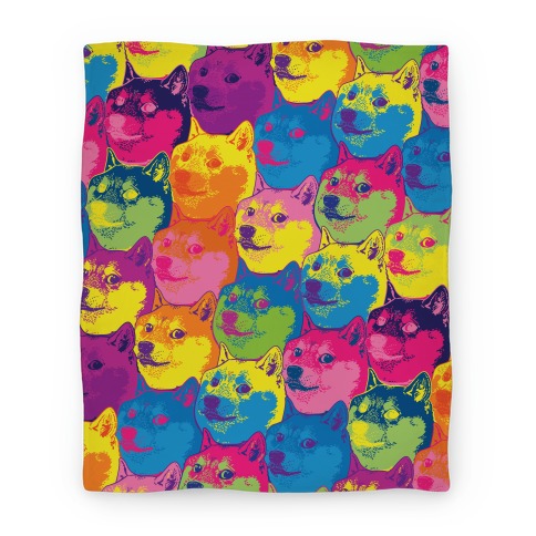 Pop Art Doge Blanket Blanket