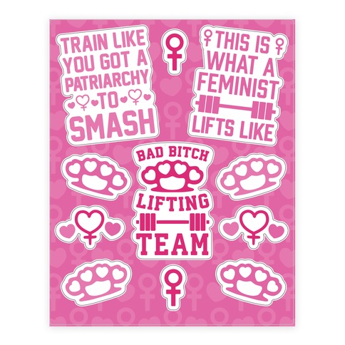 Feminist In Training Stickers and Decal Sheet