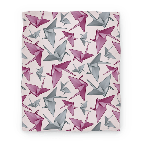 Origami Paper Crane Blanket Lookhuman