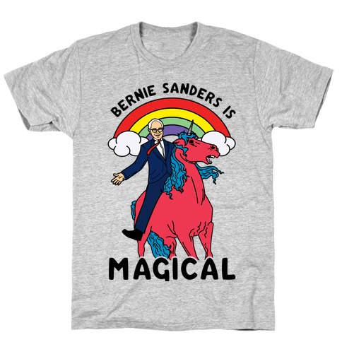 Bernie Sanders on a Magical Unicorn T-Shirt