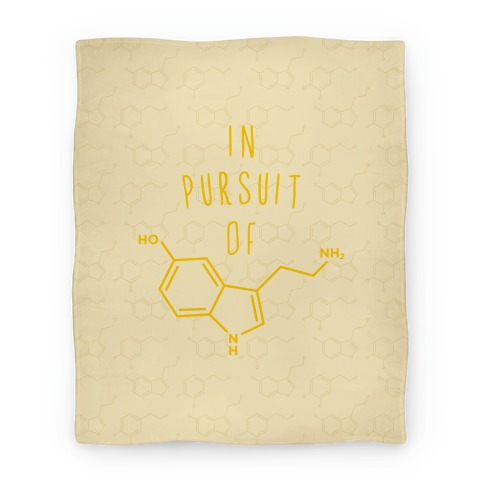 In Pursuit of Happiness (Serotonin Molecule) Blanket