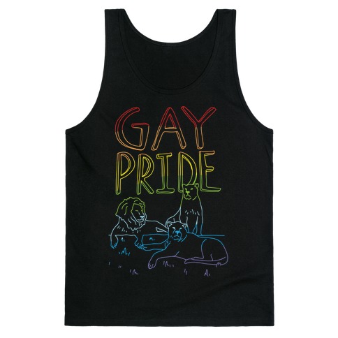 Gay Pride Of Lions Tank Top