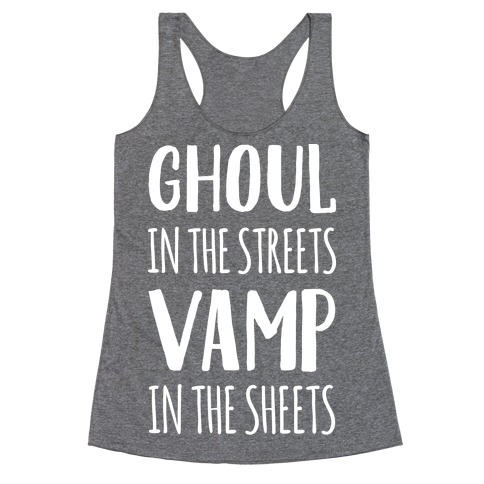 Ghoul In The Sheets Vamp In The Sheets Racerback Tank Top