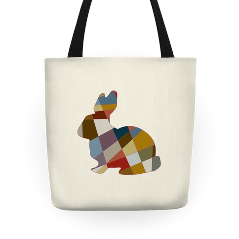Mosaic Pattern Bunny Totes | LookHUMAN