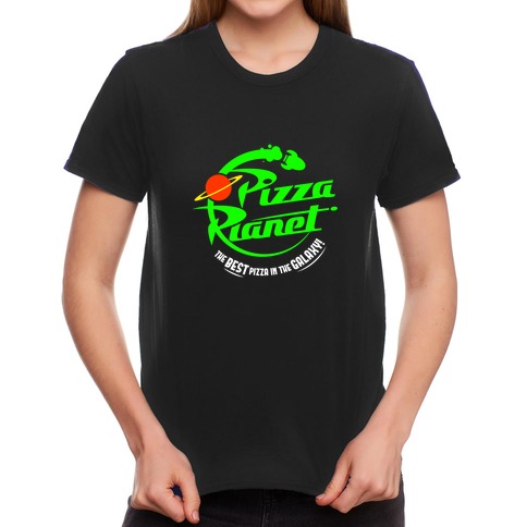 black pizza planet shirt