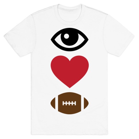 Eye Love Football T-Shirt