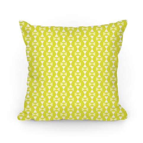 Yellow Geometric Pattern Pillow