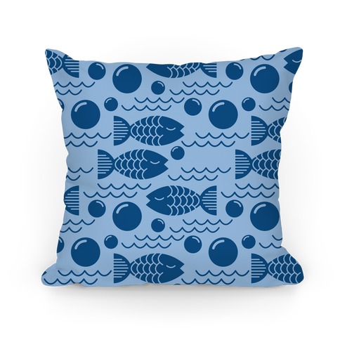 Geometric Fish Pillow