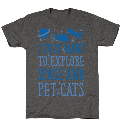 Explore Space and Pet Cats T-Shirt