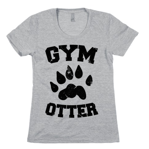 Gym Otter Womens T-Shirt