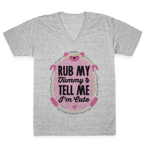 Rub My Tummy V-Neck Tee Shirt