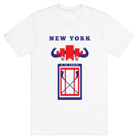 New York Stadium Hockey Fan T-Shirt