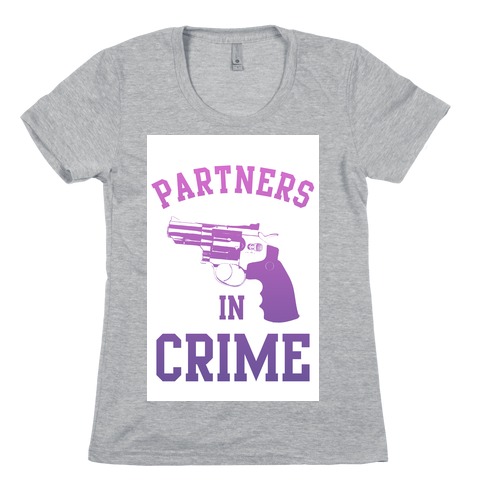 Partners in Crime (Purple) Womens T-Shirt