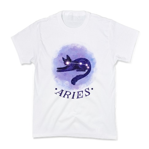 Cat Zodiac: Aries Kids T-Shirt