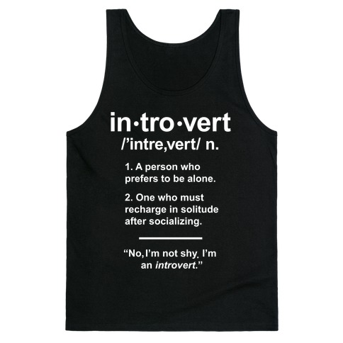 Introvert Definition Tank Top