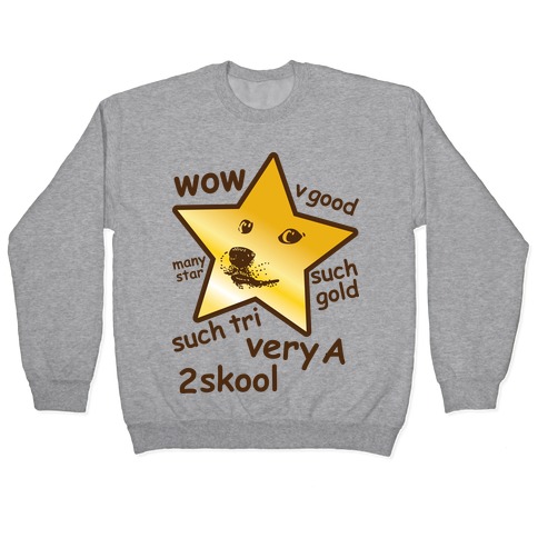 Gold Star Doge Pullover