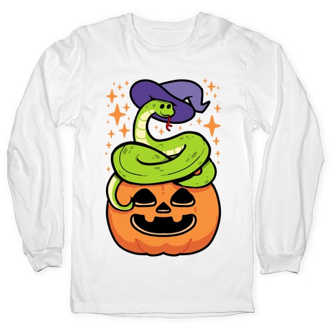 Cute Halloween Snake Long Sleeve T-Shirt