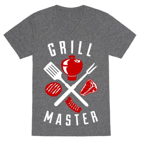 Grill Master V-Neck Tee Shirt