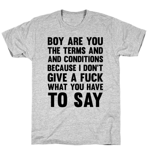 Terms and Conditions T-Shirt
