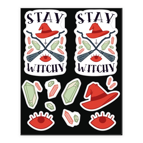 Stay Witchy Stickers and Decal Sheet