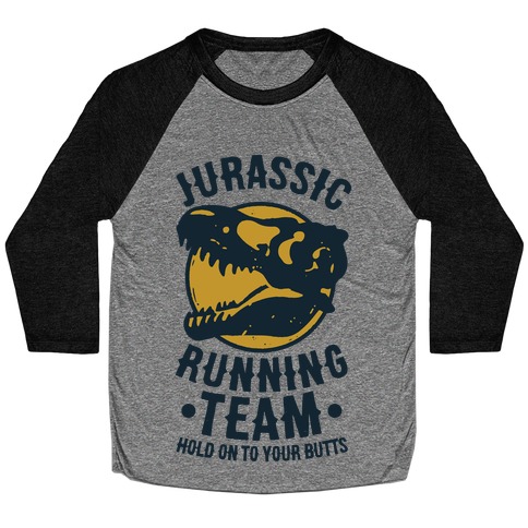 Jurassic Running Team Baseball Tee